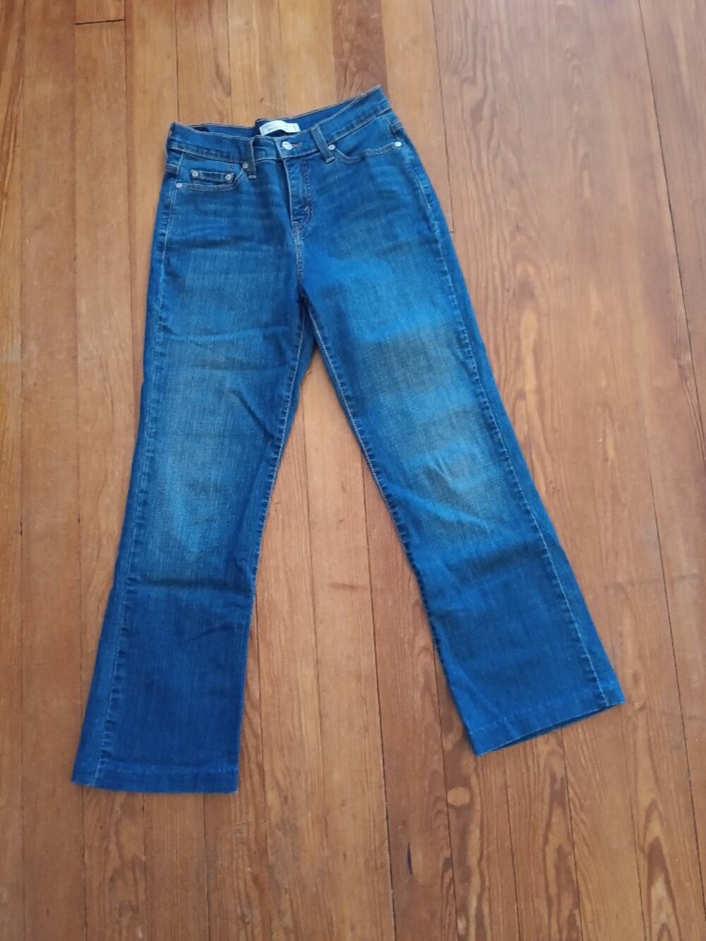 LEVIS Denim Perfectly Slimming  Boot Cut 512 Jeans studded pockets Y2k womens 6M
